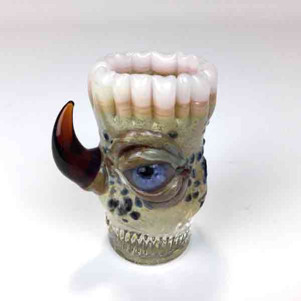 Beige Monster with Teeth on Top Monster Shot Glass - Image 5